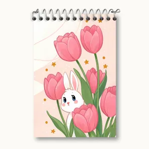دفتر یادداشت خرگوش و گل