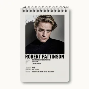دفتر یادداشت رابرت پتینسون (Robert Pattinson)