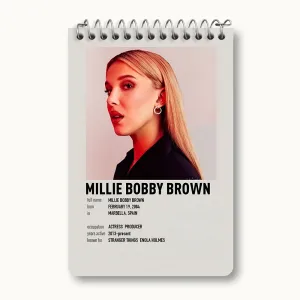 دفتر یادداشت میلی بانی براون (Millie Bobby Brown)