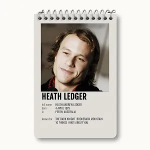 دفتر یادداشت هیث لجر (Heath Ledger)
