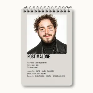 دفتر یادداشت پست مالون (Post Malone)