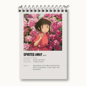 دفتر یادداشت انیمه شهر اشباح (Spirited Away)