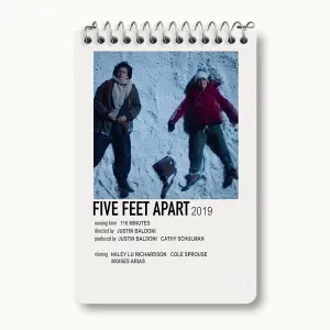 دفتر یادداشت پنج قدم فاصله (Five Feet Apart)