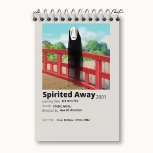 دفتر یادداشت انیمه شهر اشباح (Spirited Away)