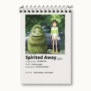 دفتر یادداشت انیمه شهر اشباح (Spirited Away)