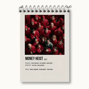دفتر یادداشت خانه کاغذی (Money Heist)