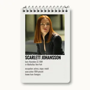 دفتر یادداشت اسکارلت جوهانسون (Scarlett Johansson)