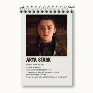 دفتر یادداشت آریا استارک (Arya Stark)