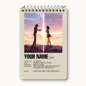 دفتر یادداشت انیمه اسم تو (Your Name)