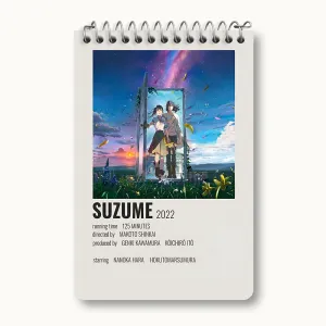 دفتر یادداشت انیمه سوزومه (Suzume)
