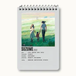 دفتر یادداشت انیمه سوزومه (Suzume)