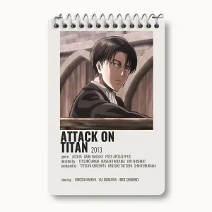 دفتر یادداشت انیمه اتک آن تایتان (Attack on Titan)