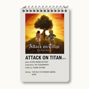 دفتر یادداشت انیمه اتک آن تایتان (Attack on Titan)