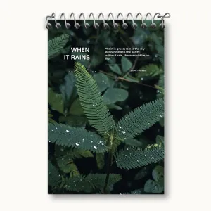دفتر یادداشت وقتی باران می بارد (When It Rains)