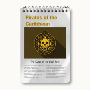 دفتر یادداشت دزدان دریایی کارائیب (Pirates of the Caribbean)