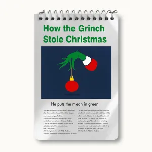 دفتر یادداشت How The Grinch Stole Christmas