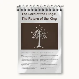دفتر یادداشت ارباب حلقه ها (The Lord of the Rings)
