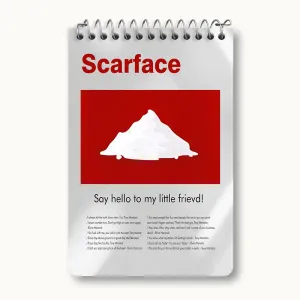 دفتر یادداشت صورت زخمی (scarface)