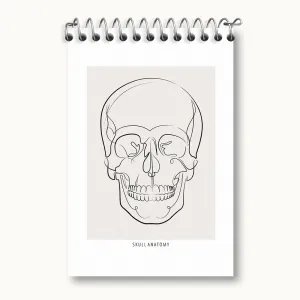 دفتر یادداشت آناتومی اسکلت سر (Skull Anatomy)