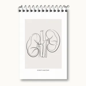 دفتر یادداشت آناتومی کلیه ها (kidneys Anatomy)