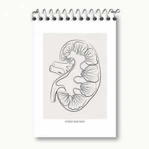دفتر یادداشت آناتومی کلیه (kidney Anatomy)