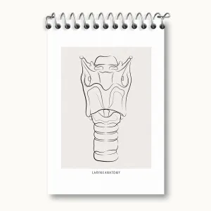 دفتر یادداشت آناتومی حنجره (Larynx Anatomy)
