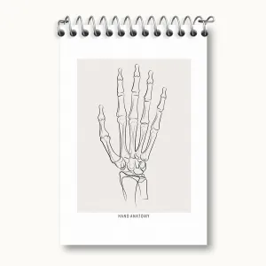 دفتر یادداشت آناتومی دست (Hand Anatomy)