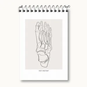 دفتر یادداشت آناتومی پا (Foot Anatomy)