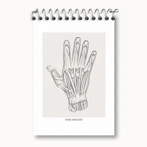 دفتر یادداشت آناتومی دست (Hand Anatomy)