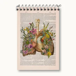 دفتر یادداشت آناتومی ریه ها (Lungs Anatomy)