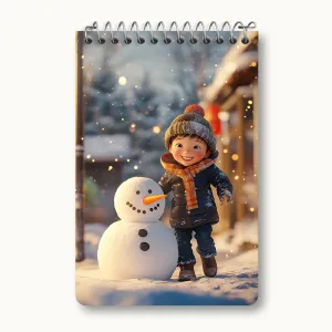 دفتر یادداشت پسر و آدم برفی