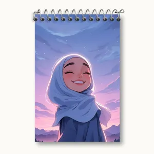دفتر یادداشت دخترانه با حجاب