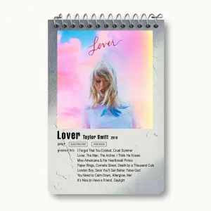 دفتر یادداشت آهنگ Lover تیلور سوئیفت
