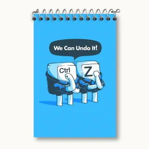 دفتر یادداشت کلید Ctrl+Z