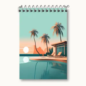 دفتر یادداشت منظره غروب