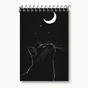 دفتر یادداشت گربه و ماه