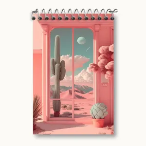 دفتر یادداشت کاکتوس و طبیعت