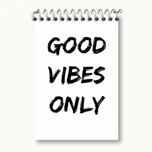 دفتر یادداشت Good Vibes Only
