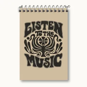 دفتر یادداشت Listen To The Music
