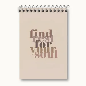 دفتر یادداشت Find Rest For Your Soul