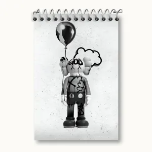 دفتر یادداشت عروسک کاز (kaws)