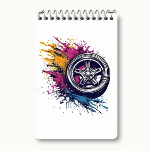 دفتر یادداشت لاستیک ماشین