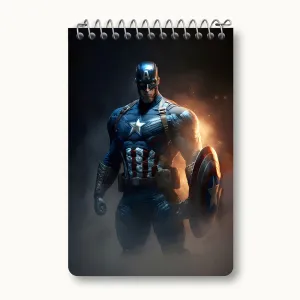 دفتر یادداشت کاپیتان آمریکا مارول (Marvel)