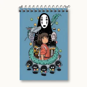 دفتر یادداشت انیمه شهر اشباح (Spirited Away)