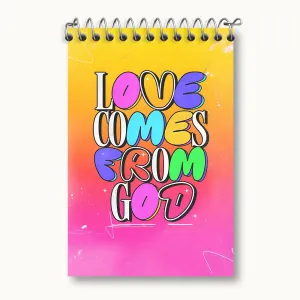 دفتر یادداشت Love Comes From God
