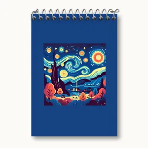 دفتر یادداشت شب پرستاره ونگوگ