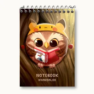 دفتر یادداشت جغد کتابخوان