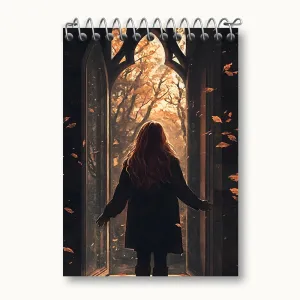 دفتر یادداشت دختر و پاییز