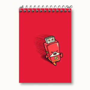 دفتر یادداشت فلش مموری (USB Drive)