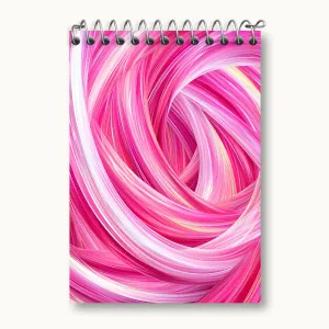 دفتر یادداشت بافت صورتی